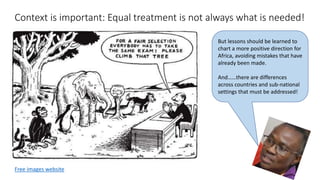 Food systems transformation: An African perspective of where we are and where to next