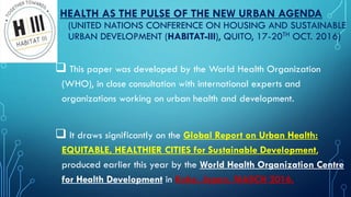 Health and Sustainable Development | PDF