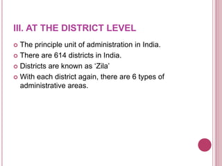 Health system at central, state and local levels, i | PPTX