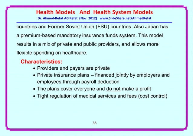 Health system models-an overview | PDF