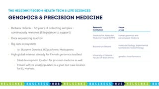 Health & life sciences in the Helsinki region
