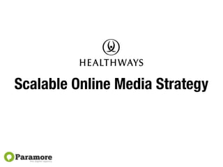 Scalable Online Media Strategy
 