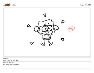 Dialog
KO: That's not all!!
Action Notes
KO pops into scene
okko Page 252/306
 