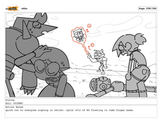 Dialog
ALL: <SIGHH>
Action Notes
quick cut to everyone sighing in relief. cycle 1212 of KO floating in rads finger beam.
okko Page 298/306
 