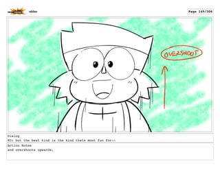 Dialog
KO: but the best kind is the kind thats most fun for--
Action Notes
and overshoots upwards.
okko Page 149/306
 