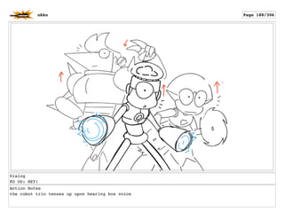 Dialog
KO OS: HEY!
Action Notes
the robot trio tenses up upon hearing kos voice
okko Page 188/306
 