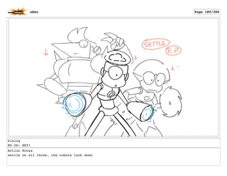 Dialog
KO OS: HEY!
Action Notes
settle on all three. the robots look down
okko Page 189/306
 