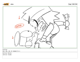 Dialog
KO: NO, NO IT DOESN'T!!!
Action Notes
settle frame
okko Page 200/306
 