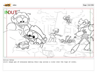 Action Notes
still image pan of everyone making their way across a river over the tops of rocks.
okko Page 216/306
 