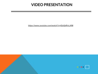 3
03
02
https://www.youtube.com/watch?v=tDzQdRvLAfM
VIDEO PRESENTATION
 