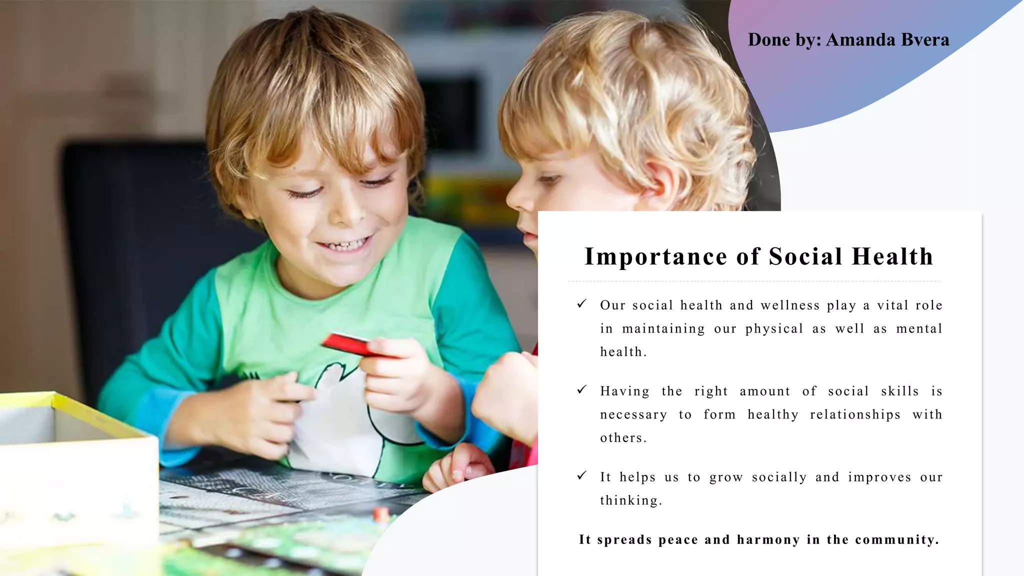 Health and Well being for kids aged 10-13 | PPTX
