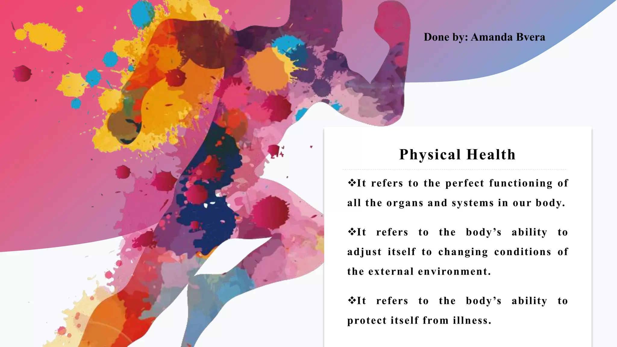 Health and Well being for kids aged 10-13 | PPTX