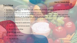 Health and Well being for kids aged 10-13 | PPTX