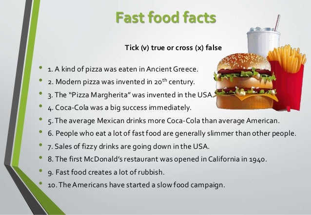 Diet True Or False