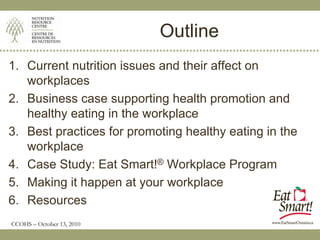 Implementing Healthy Eating Programs in the Workplace | PDF