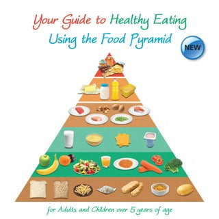 Your Guide to Healthy Eating 
Using the Food Pyramid 
for Adults and Children over 5 years of age 
NEW 
 