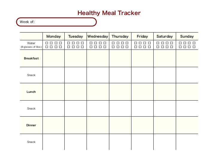 Printables Meal Tracking Worksheet meal tracking worksheet davezan davezan
