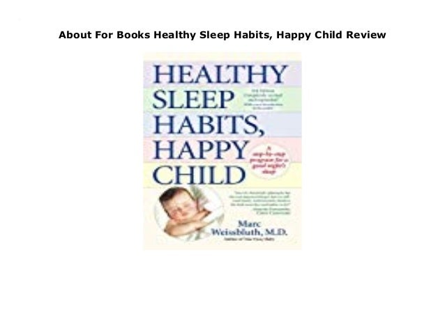 healthy sleep habits happy child