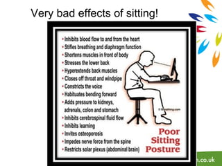 Very bad effects of sitting! 
 