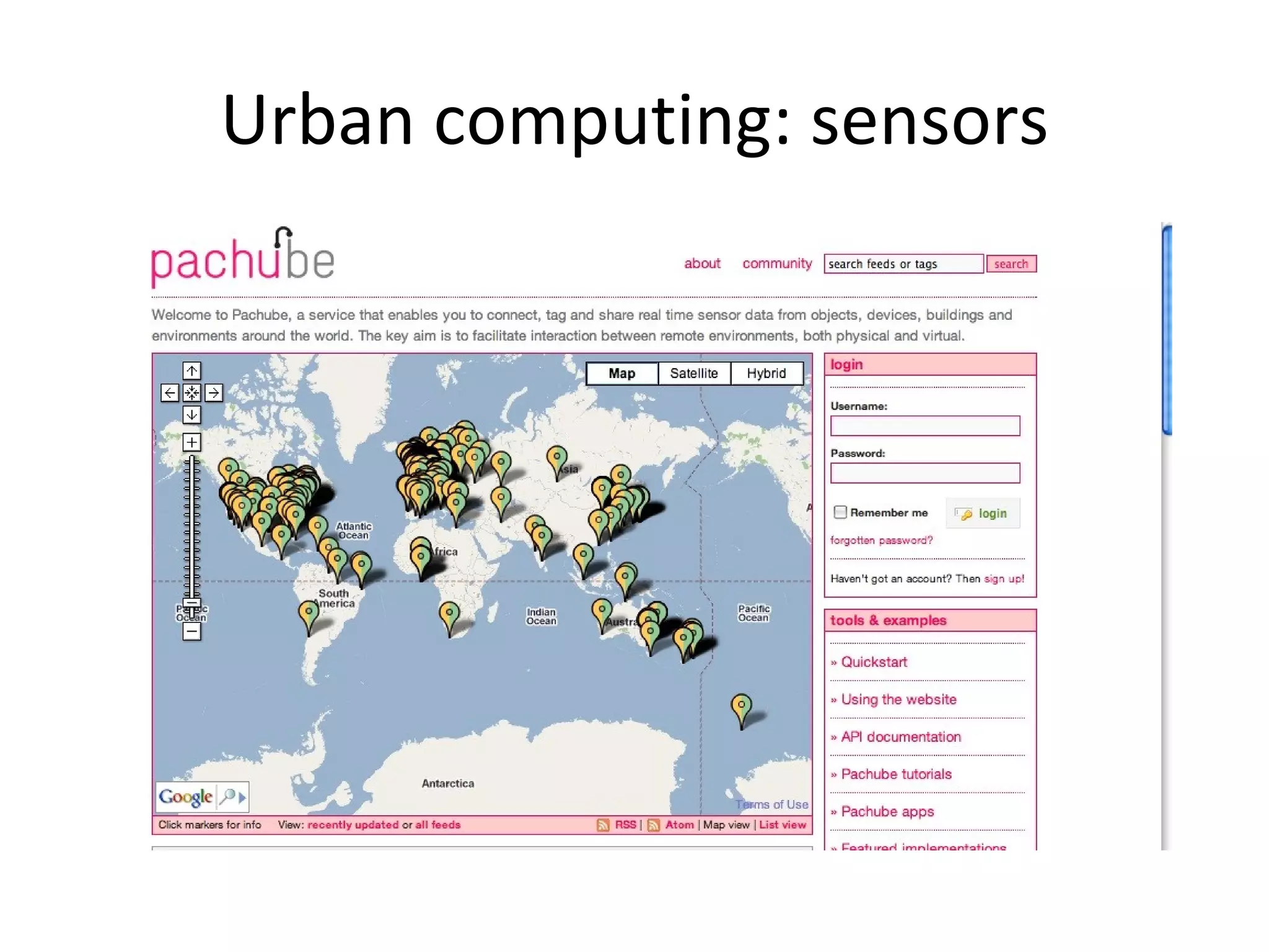 Urban computing: sensors 