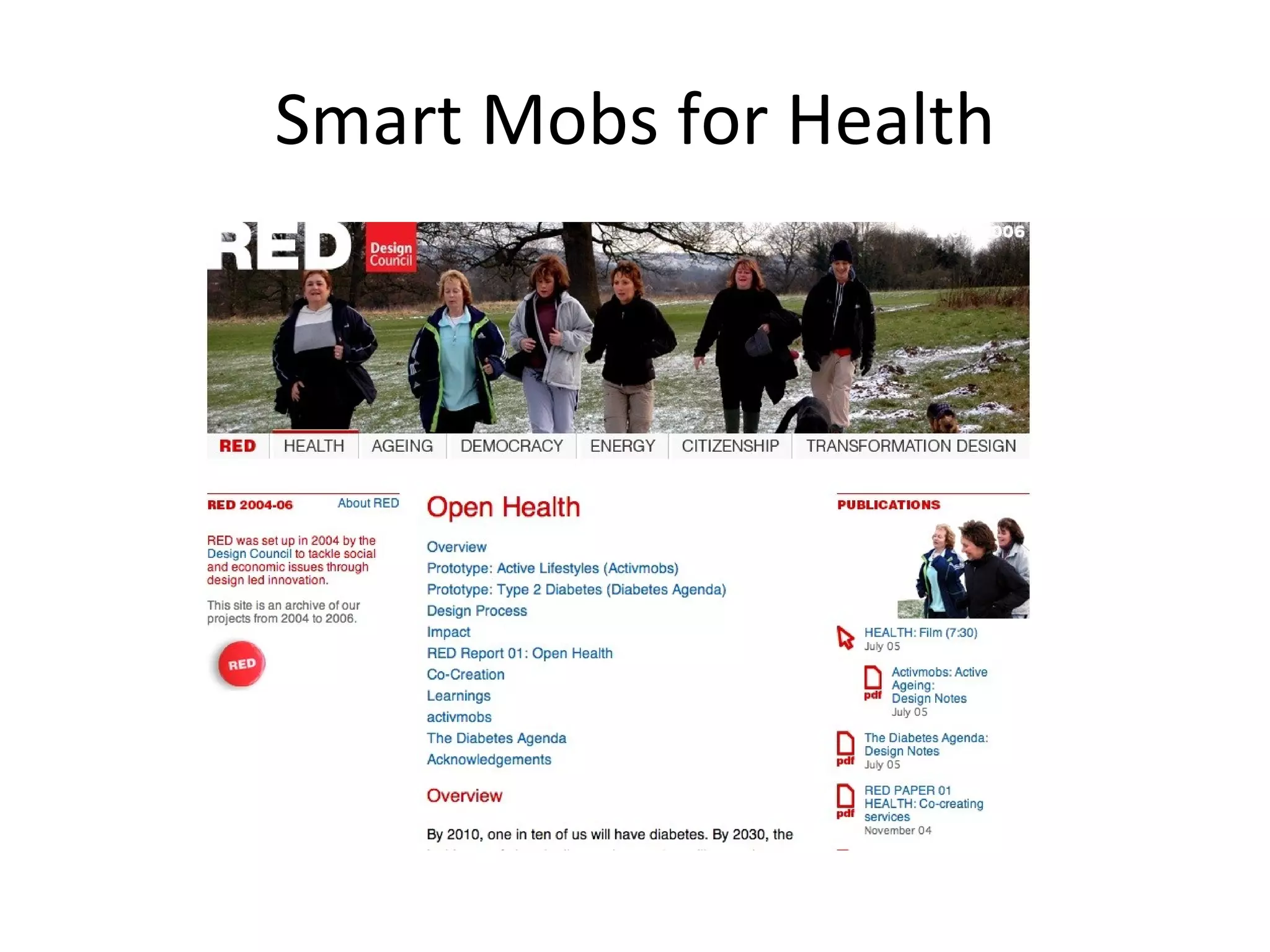 Smart Mobs for Health 
