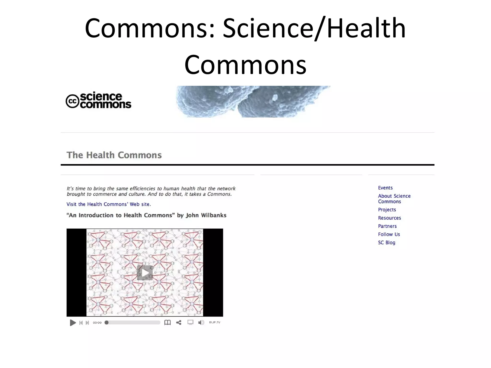 Commons: Science/Health Commons 