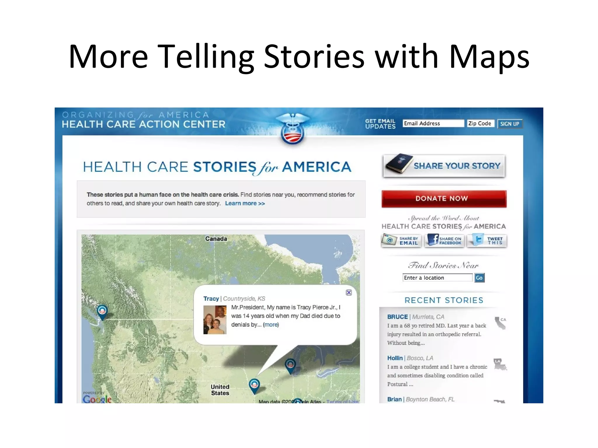 More Telling Stories with Maps 