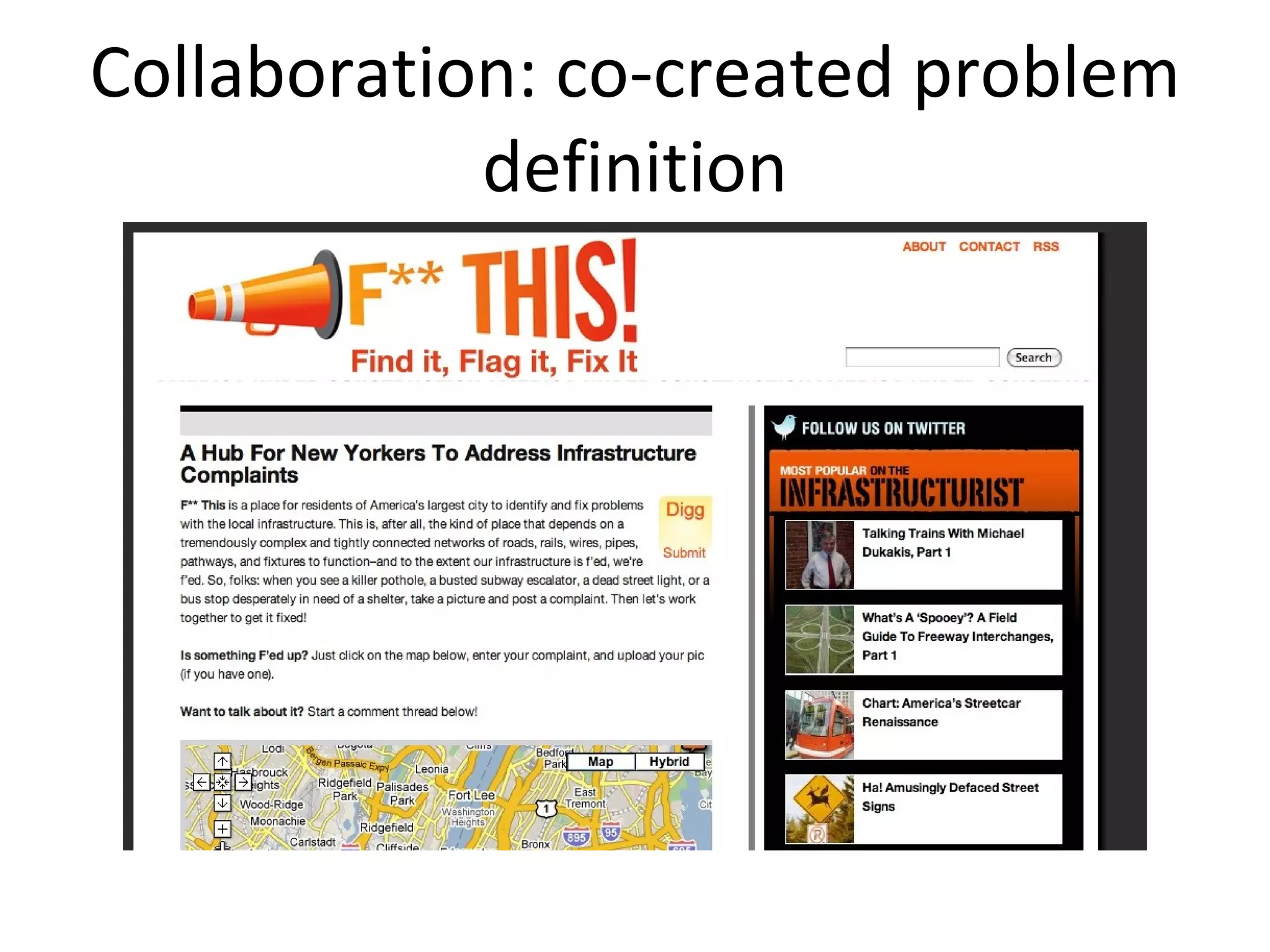 Collaboration: co-created problem definition 