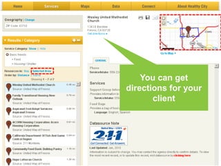List the services ONLY within the area you’ve selected Browse through listings to look at service details