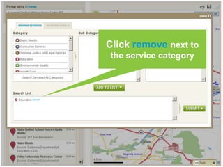 You can add or change the types of services that are mapped