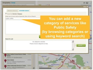 Click remove next to the service category