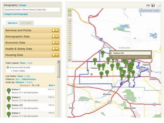 You can click a point on the map to get more details