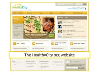 The HealthyCity.org website
