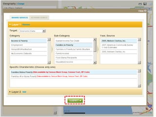 Click the +- buttons to addData to your map