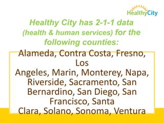 Types of Maps on HealthyCity.orgPointThematic