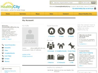 A few HealthyCity.org Advanced FeaturesSave searches, maps & chartsUpload your own Point & Thematic DatasetsDraw your own neighborhood boundariesCreate a live mapping sessionTell your Story (with Pictures, Video & Audio)Search Stories, live maps, and more in the Share & Connect room