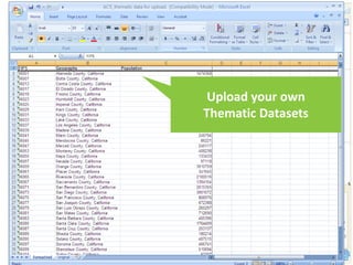 Upload your own Point OR Thematic Datasets