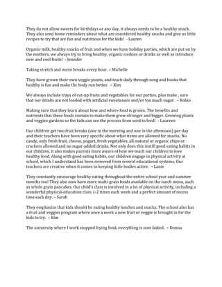 Ideas for a Healthy Classroom