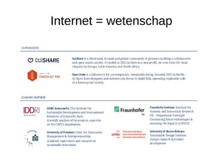 Internet = wetenschap
 