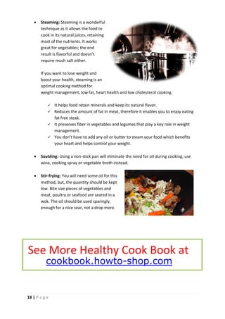 Healthy cooking tips | PDF