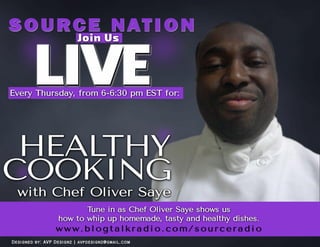 Healthy cooking with chef oliver saye 7 31-2014
