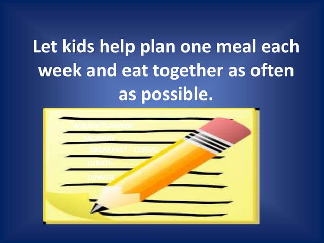 Healthy eating tips for families (with reference) | PPT
