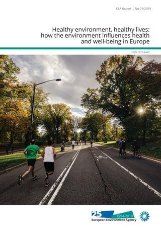 ISSN 1977-8449
Healthy environment, healthy lives:
how the environment influences health
and well-being in Europe
EEA Report No 21/2019
1994-2019
 