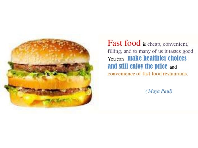  Why People Eat Fast Food It s Convenience Not Cost That Makes Us 