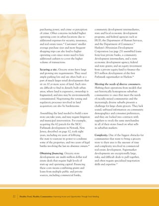 Healthy Food, Healthy Communities: Improving Access and Opportunities | PDF