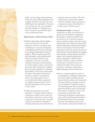 Healthy Food, Healthy Communities: Improving Access and Opportunities | PDF