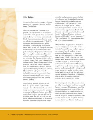 Healthy Food, Healthy Communities: Improving Access and Opportunities | PDF