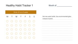 healthy habit tracking
