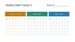 healthy habit tracking