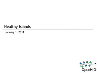 Healthy Islands
January 1, 2011
 